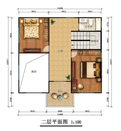 二層120平米鋼結構別墅房屋