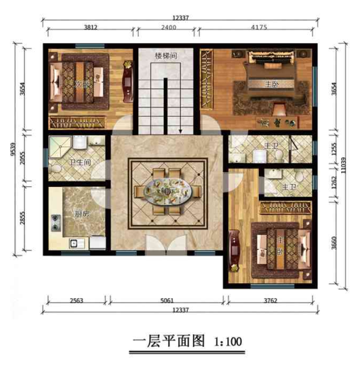 歐式270平米鋼結(jié)構(gòu)別墅住宅