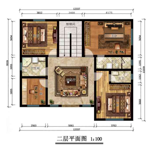 歐式270平米鋼結(jié)構(gòu)別墅住宅