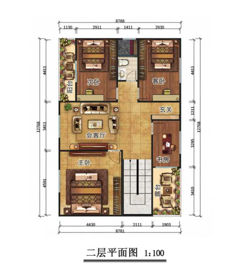 二層240平米歐式風格鋼結(jié)構(gòu)農(nóng)房