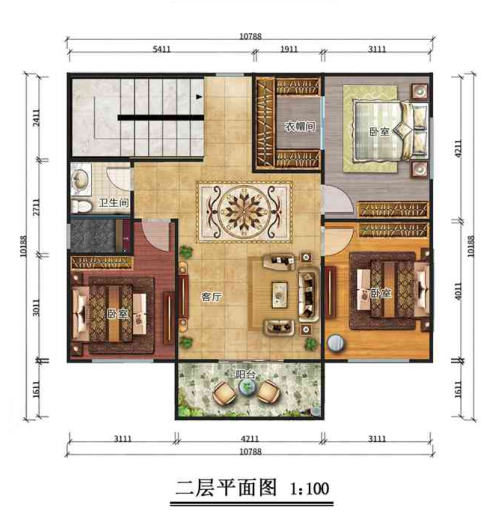 二層217平米歐式風(fēng)格輕鋼別墅