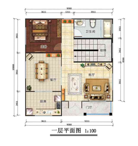 二層188平米歐式風格輕鋼別墅房屋