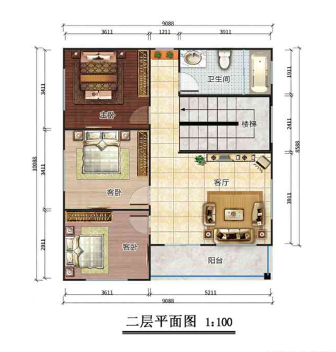 二層188平米歐式風格輕鋼別墅房屋