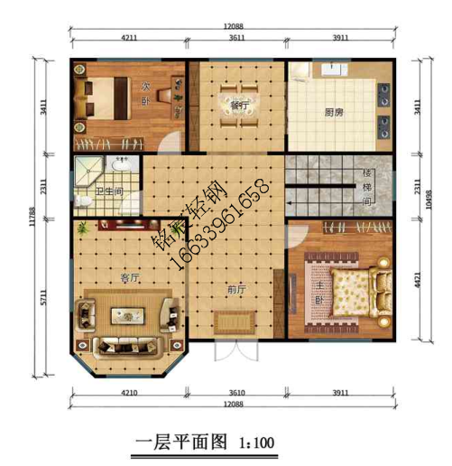 三層381平米歐式輕鋼別墅